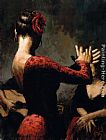 Fabian Perez tablao flamenco painting